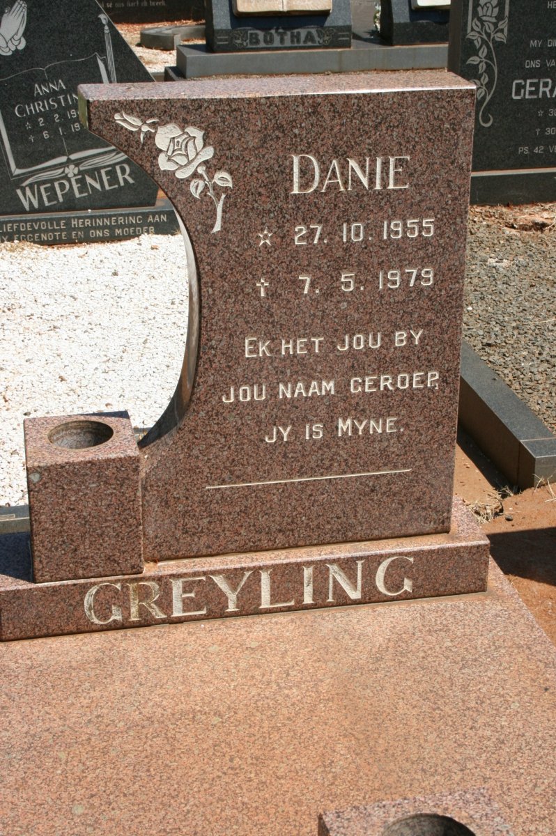 GREYLING Danie 1955-1979