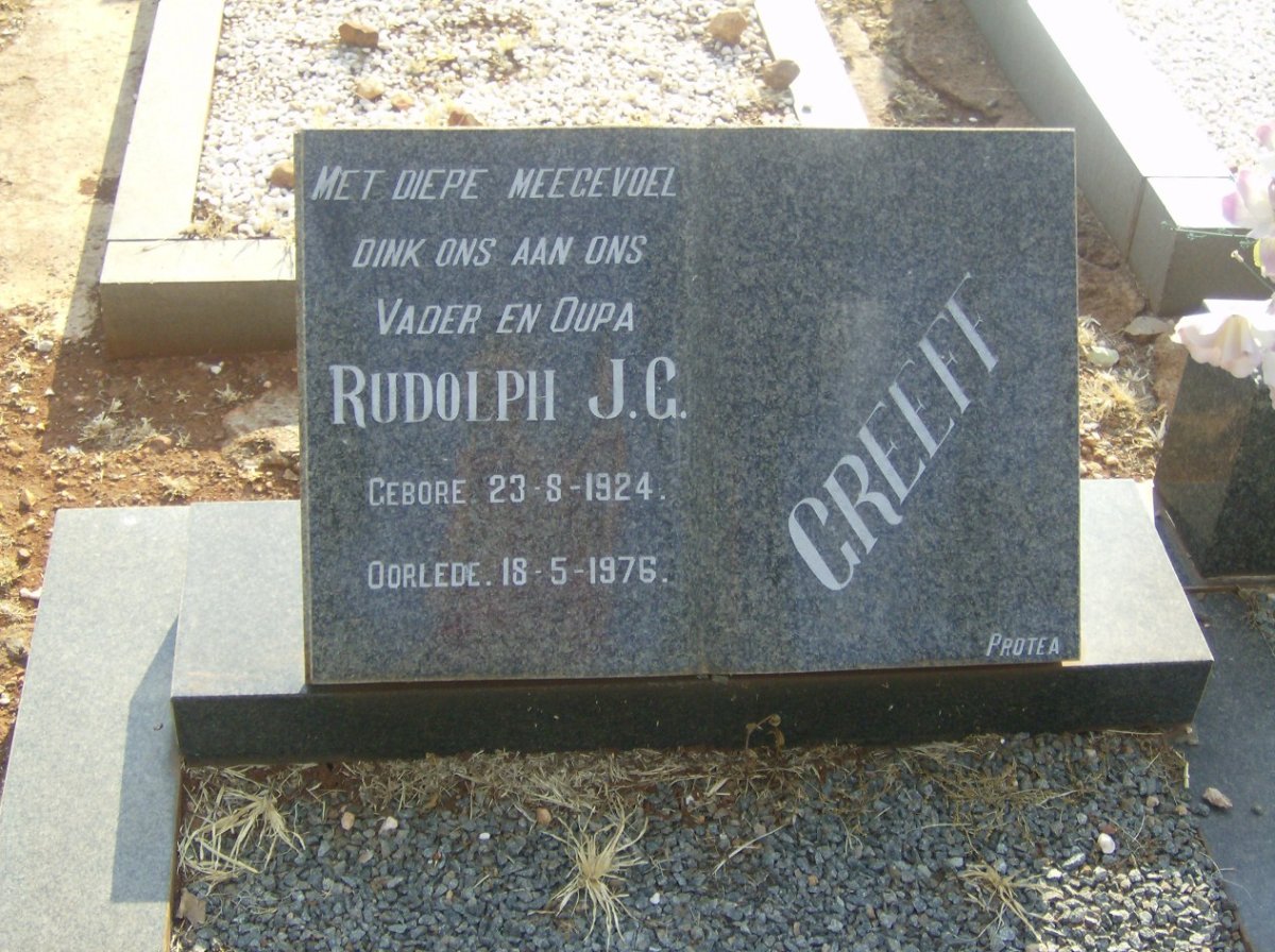 GREEFF Rudolph J.G. 1924-1976