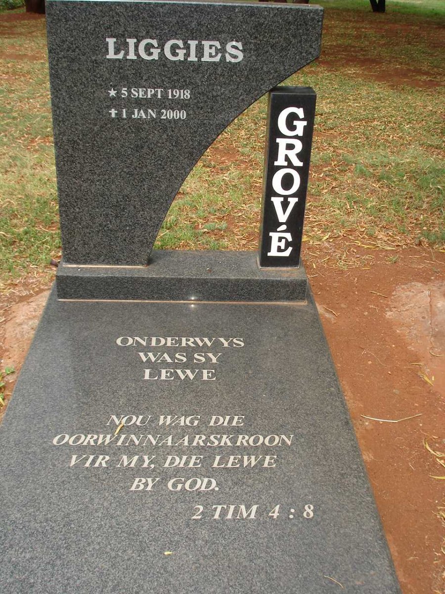 GROVE Liggies 1918-2000
