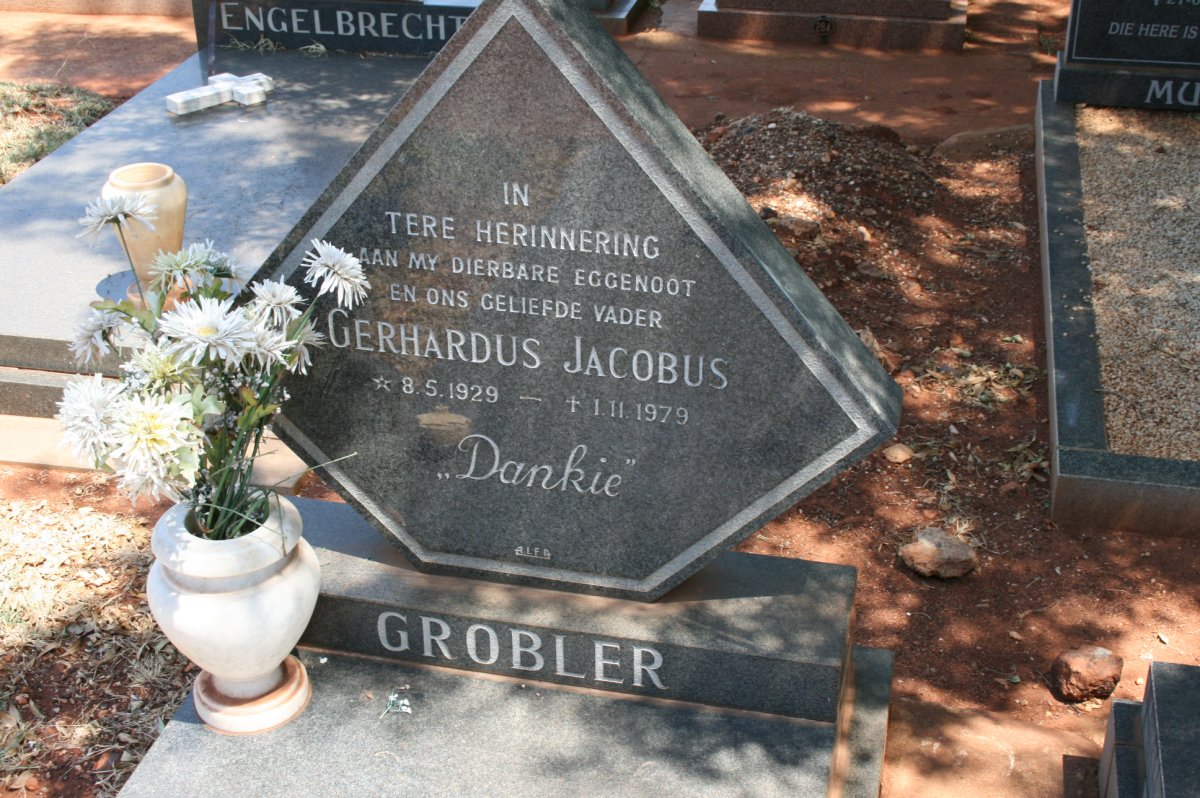 GROBLER Gerhardus Jacobus 1929-1979
