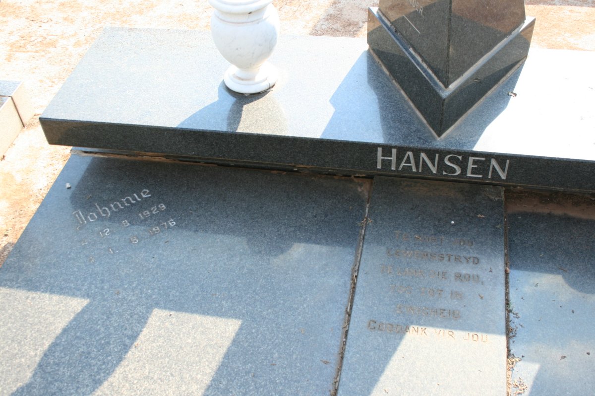 HANSEN Johnnie 1929-1976