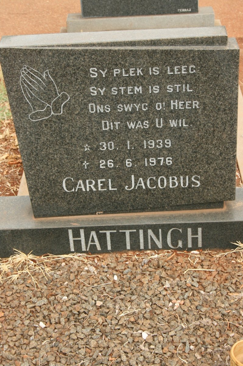 HATTINGH Carel Jacobus 1939-1976