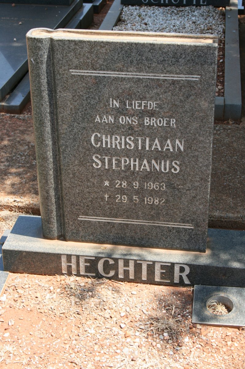 HECHTER Christiaan Stephanus 1963-1982