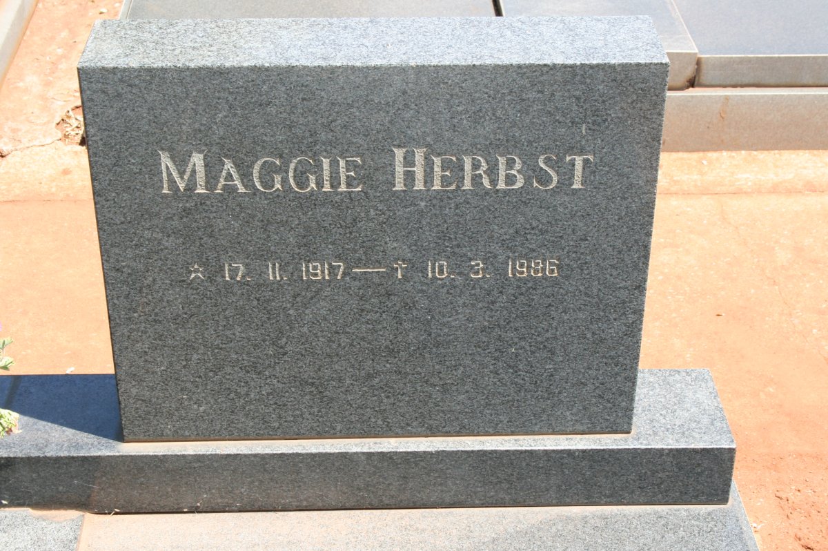 HERBST Maggie 1917-1986
