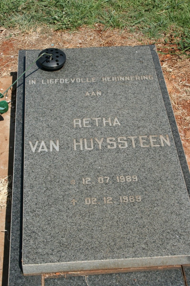 HUYSSTEEN Retha, van 1989-1989