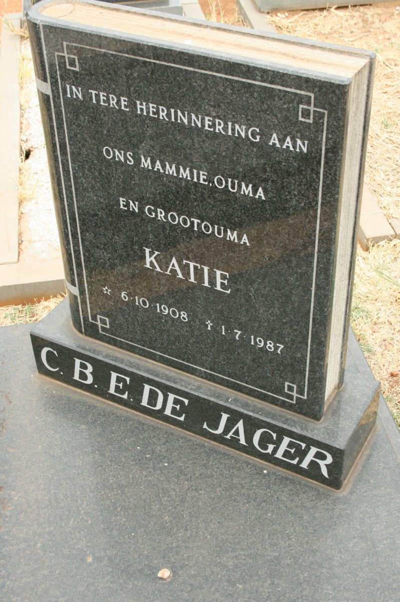 JAGER C.B.E., de 1908-1987