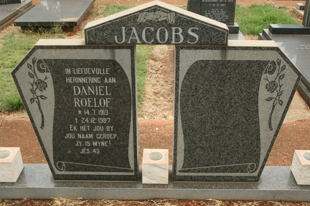 JACOBS Daniel Roelof 1913-1987