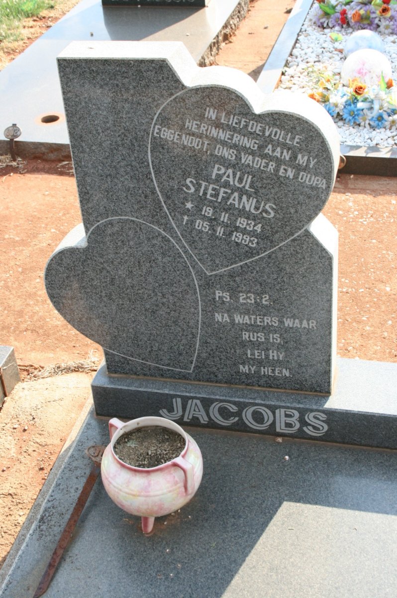 JACOBS Paul Stefanus 1934-1993