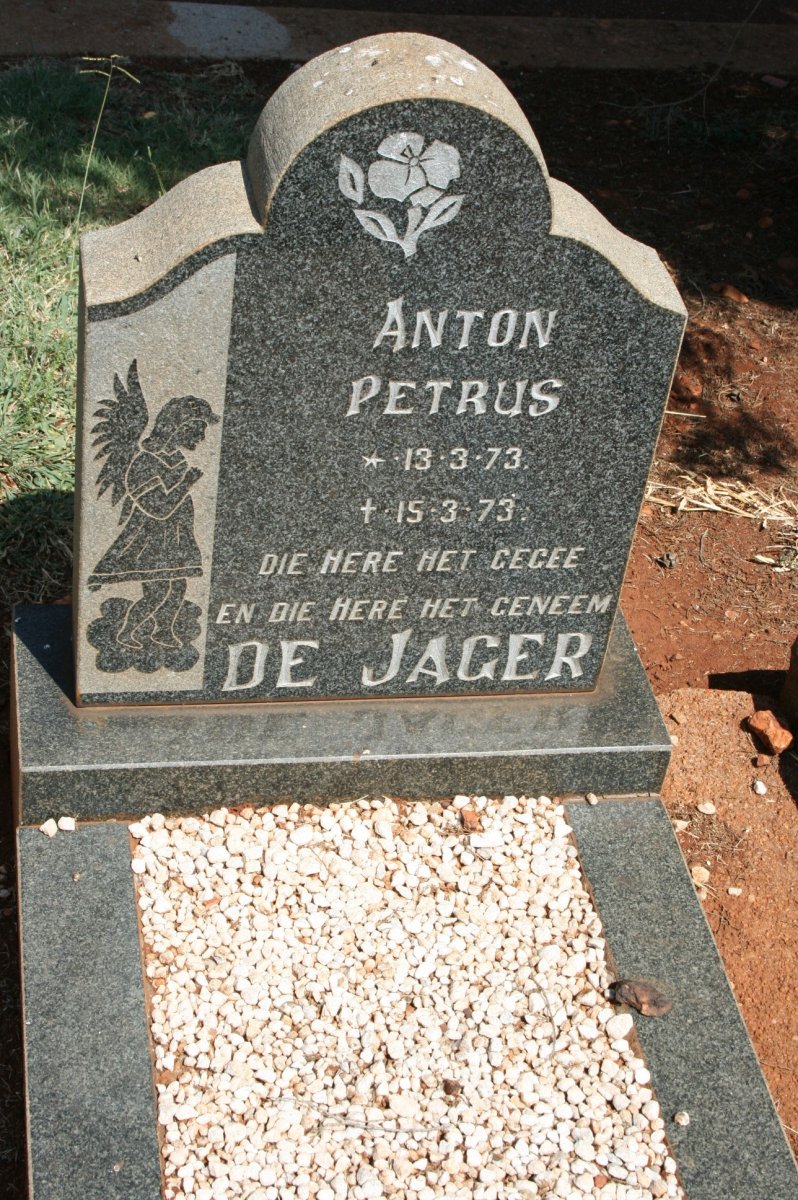 JAGER Anton Petrus, de 1973-1973