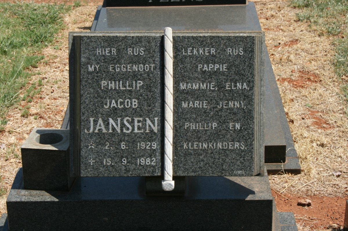 JANSEN Phillip Jacob 1929-1982