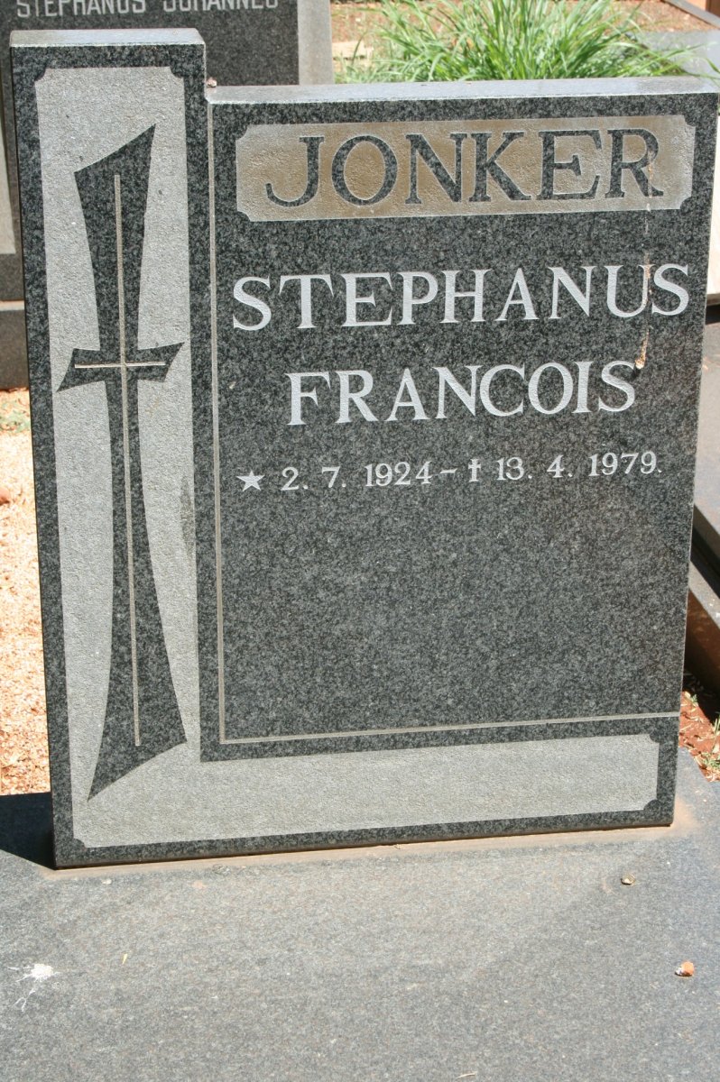 JONKER Stephanus Francois 1924-1979