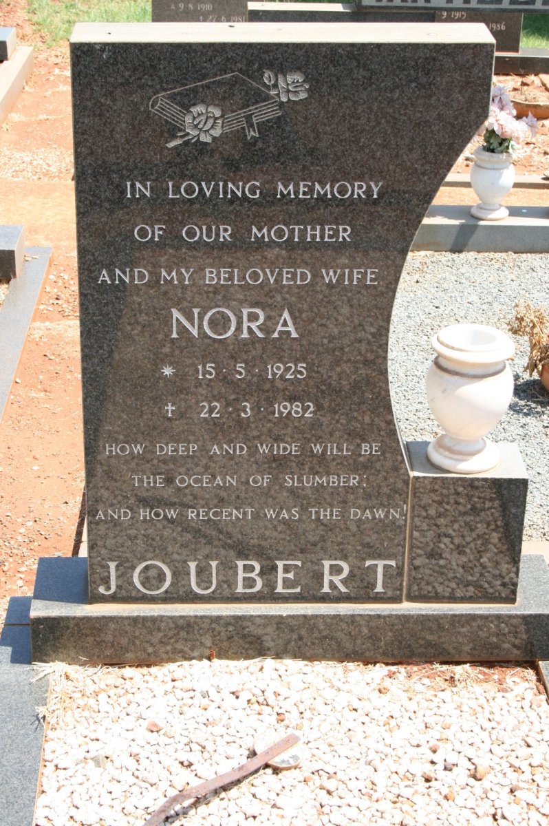JOUBERT Nora 1925-1982