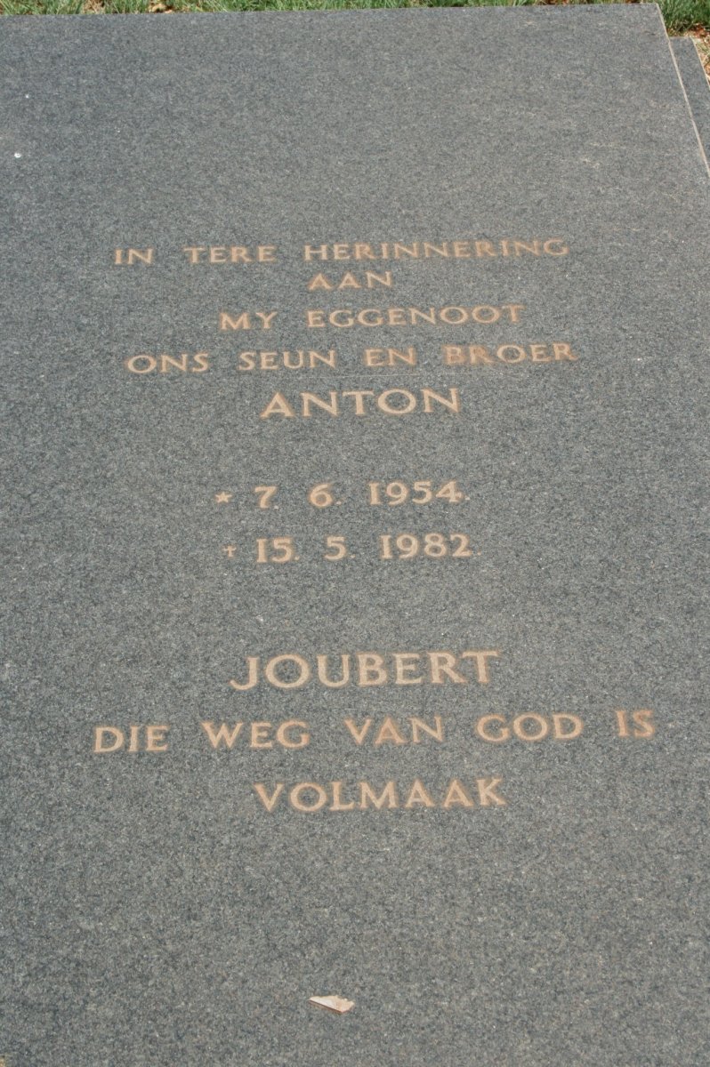 JOUBERT Anton 1954-1982