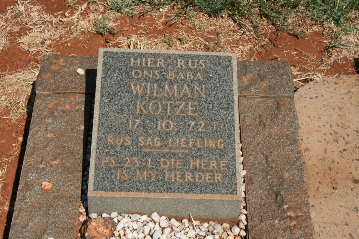 KOTZE Wilman 1972-1972