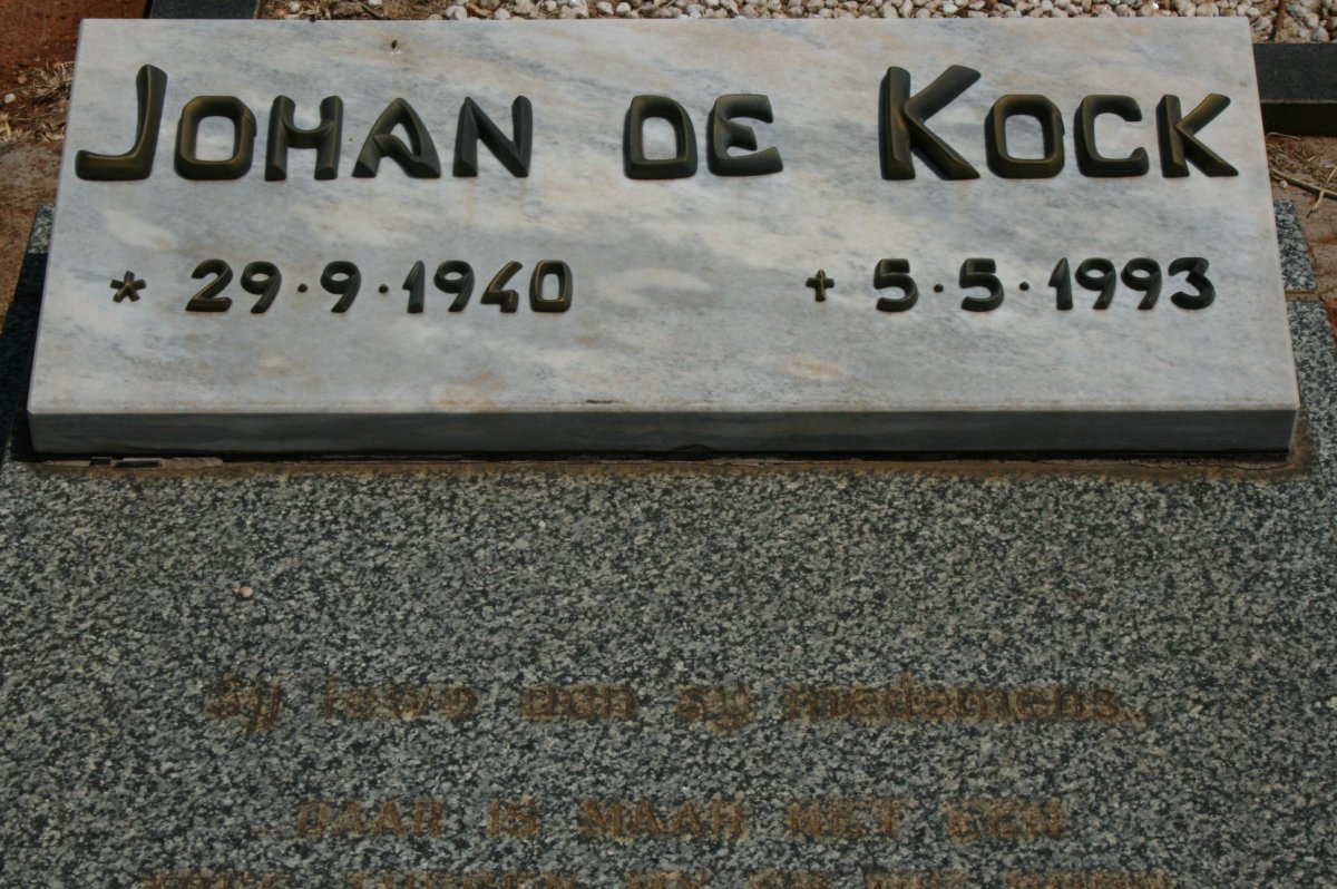 KOCK Johan, de 1940-1993