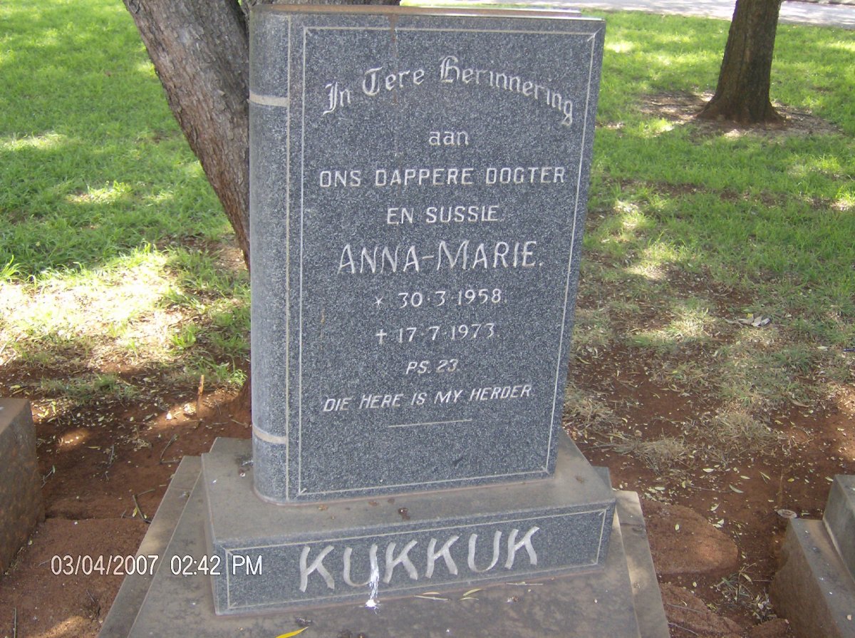 KUKKUK Anne-Marie 1958-1973