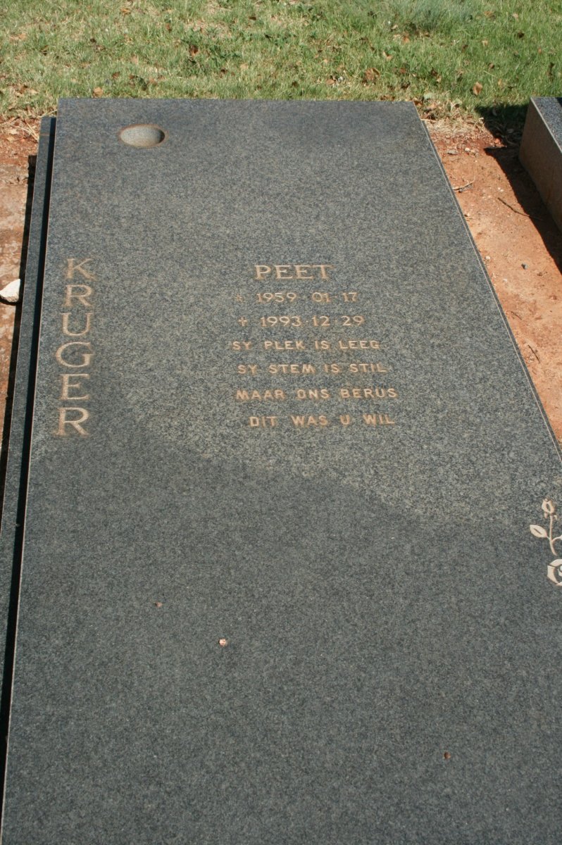 KRUGER Peet 1959-1993