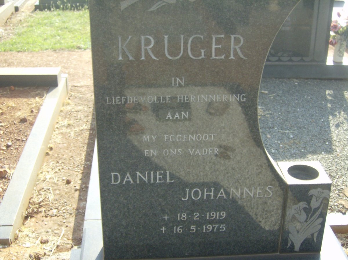 KRUGER Daniel Johannes 1919-1975