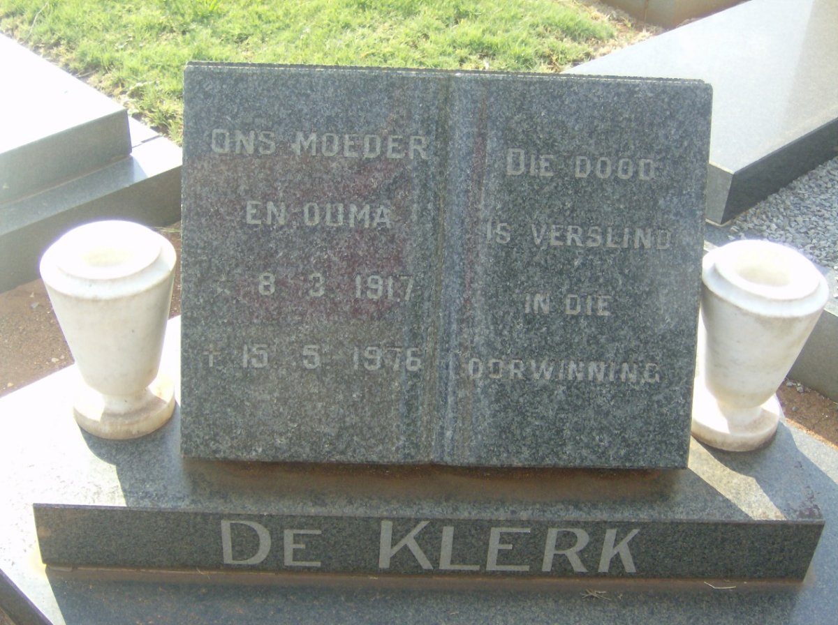 KLERK ?, de 1917-1976