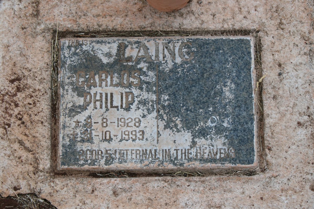 LAING Carlos Philip1929-1993