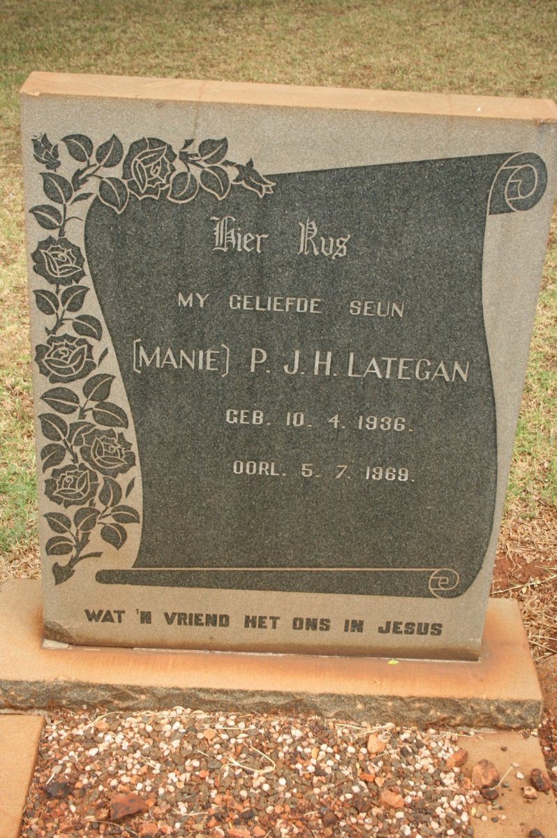 LATEGAN P.J.H. 1936-1969
