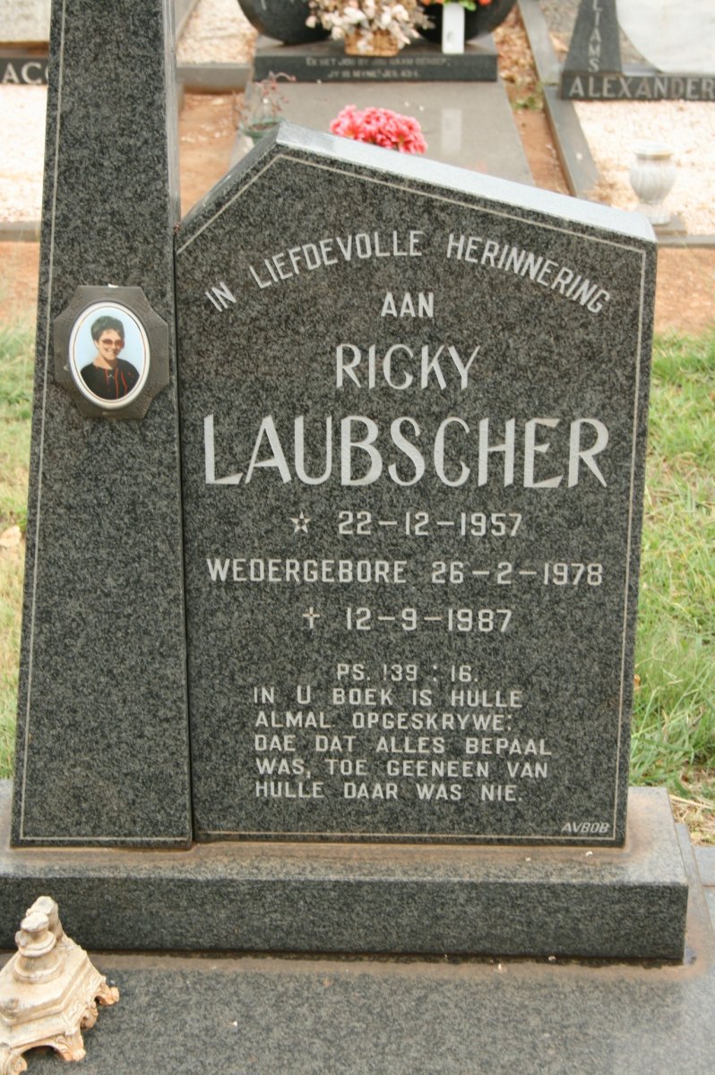 LAUBSCHER Ricky 1957-1987