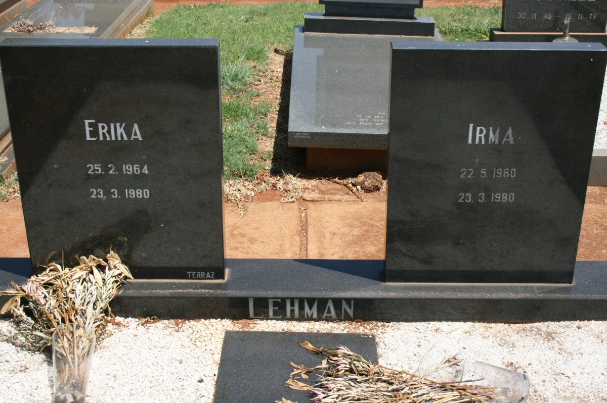 LEHMAN Irma 1960-1980 :: LEHMAN Erika 1964-1980