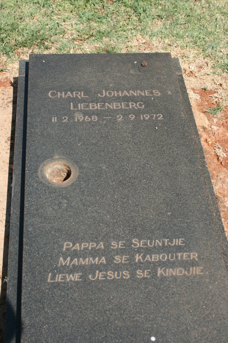 LIEBENBERG Charl Johannes 1968-1972