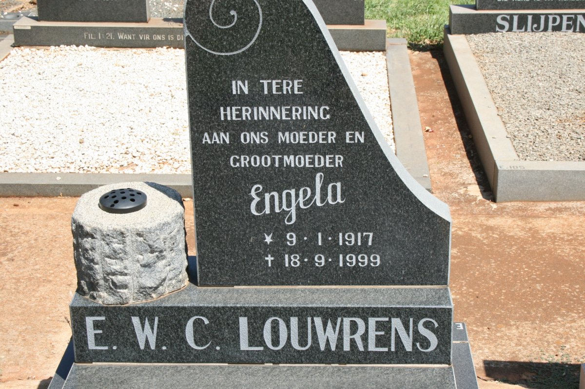 LOUWRENS E.W.C. 1917-1999