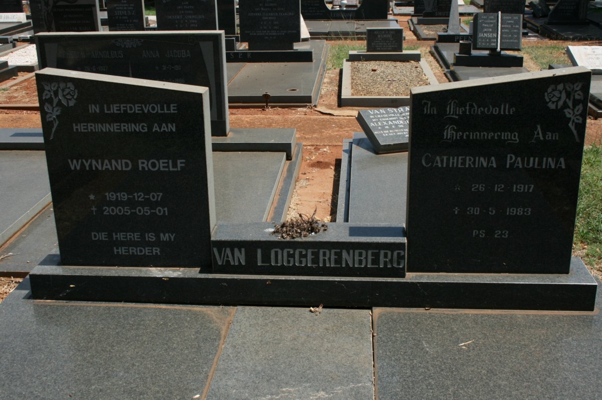 LOGGERENBERG Wynand Roelf, van 1919-2005