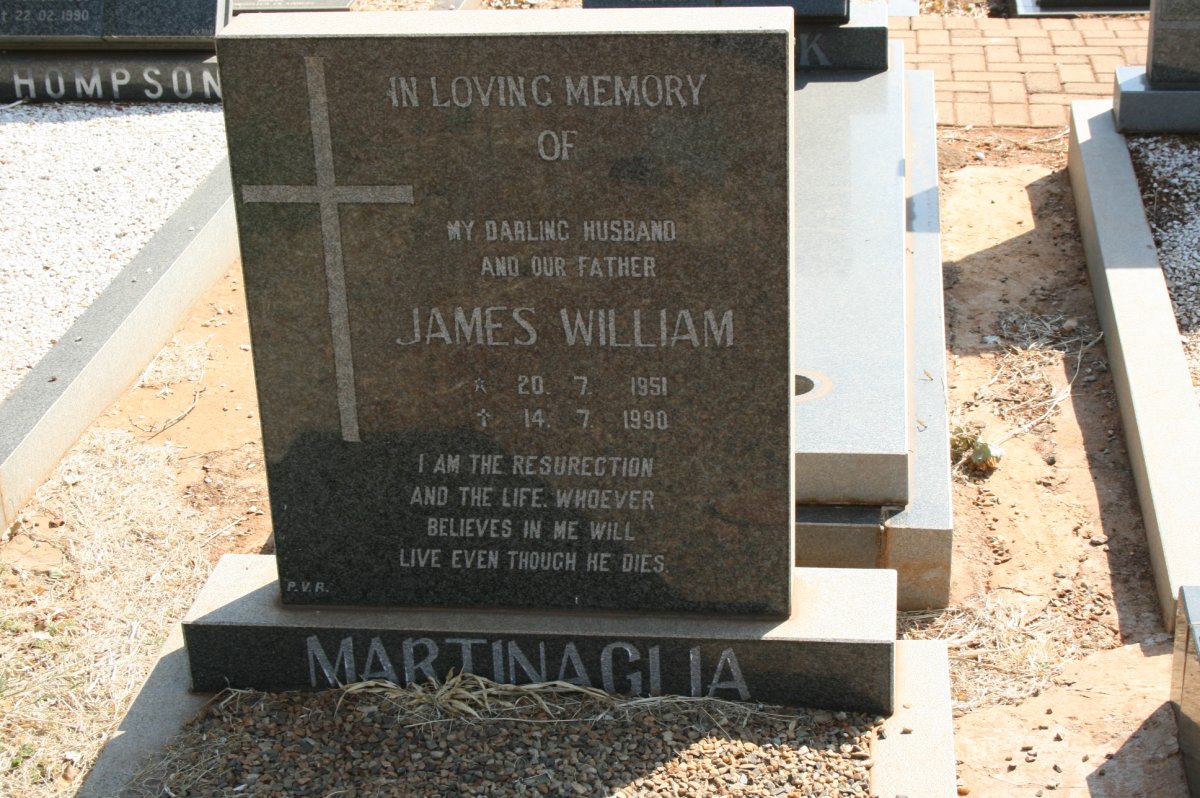 MARTINAGLIA James William 1951-1990