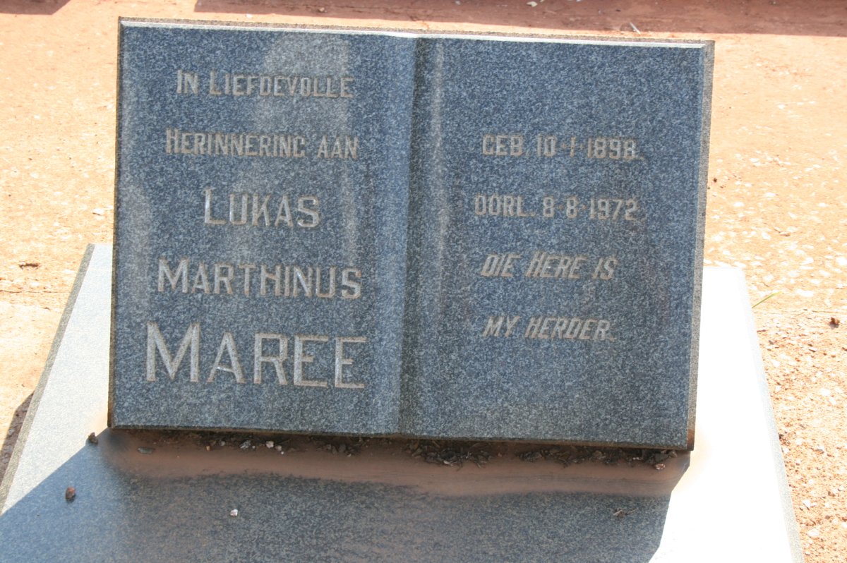 MAREE Lukas Marthinus 1898-1972