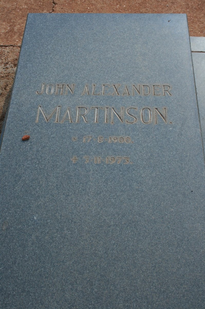 MARTINSON John Alexander 1900-1973
