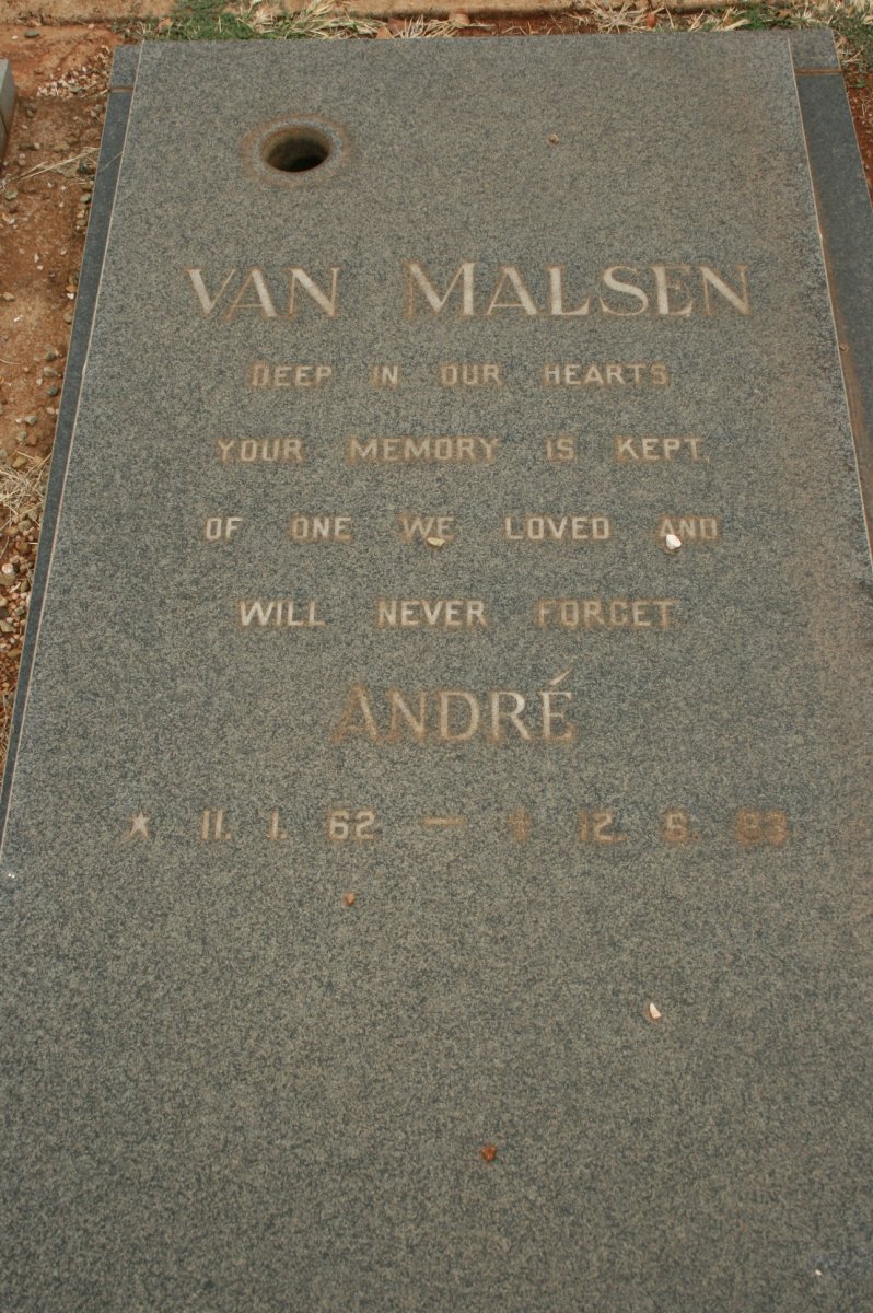 MALSEN André, van 1962-1983