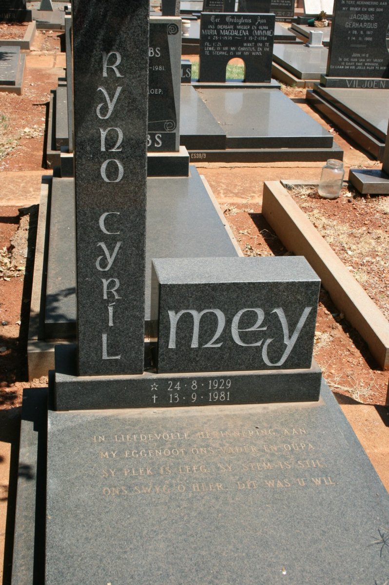 MEY Ryan Cyril 1929-1981