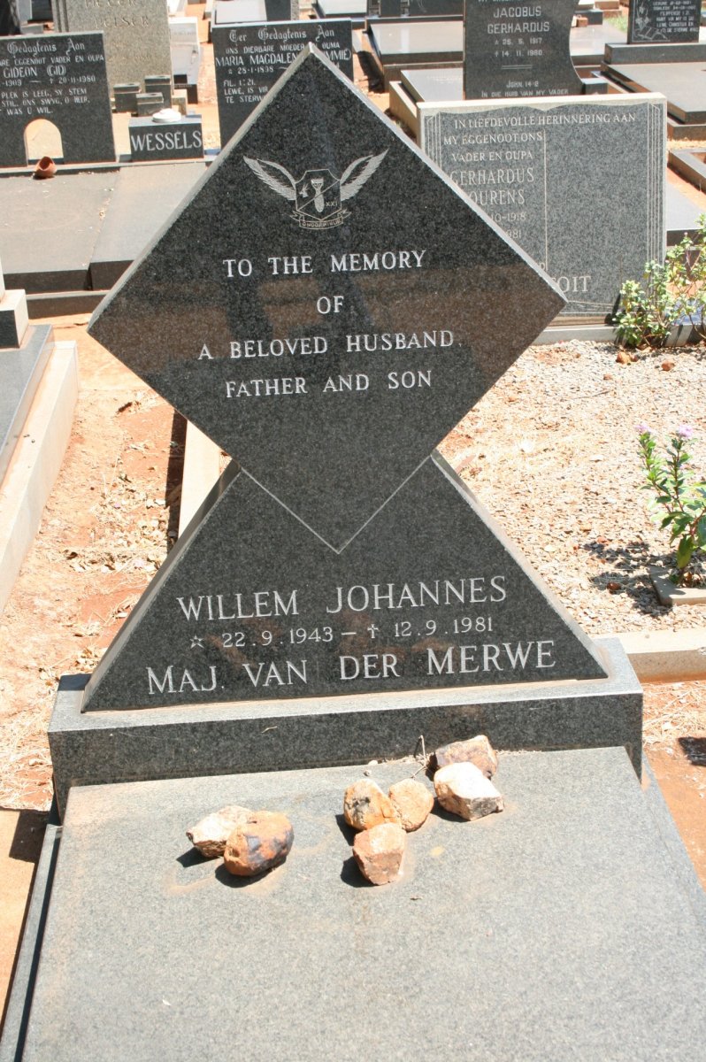 MERWE Willem Johannes, van der 1943-1981