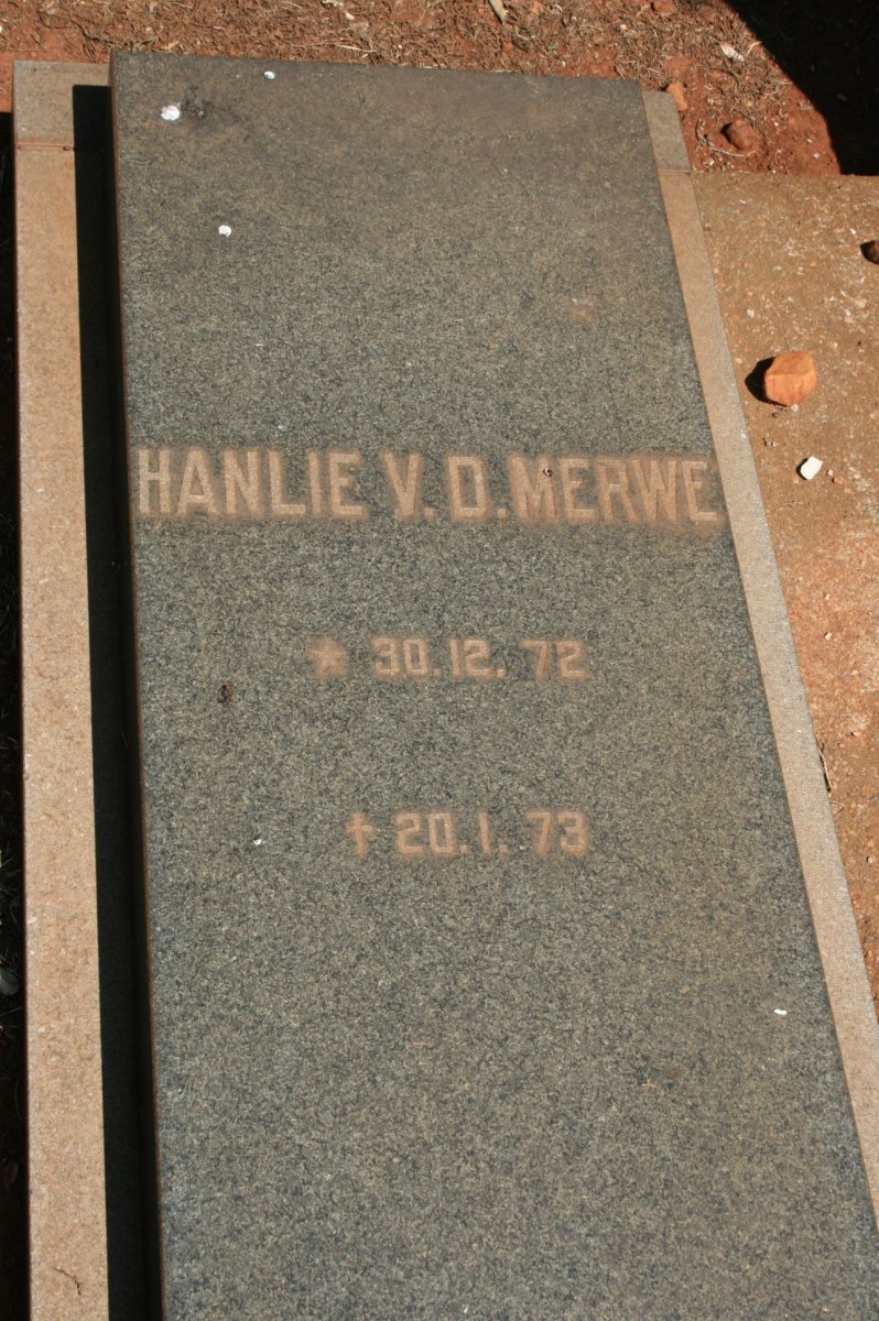 MERWE Hanlie, V.D. 1972-1973