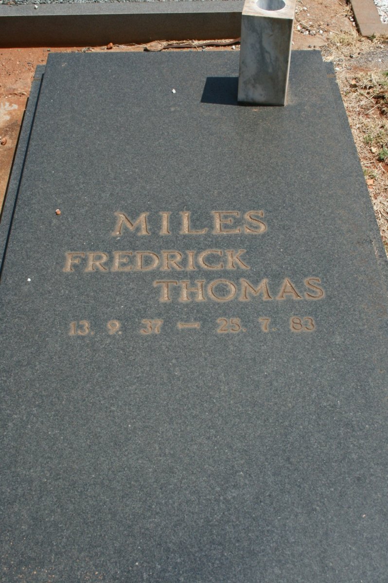 MILES Frederick Thomas 1937-1983