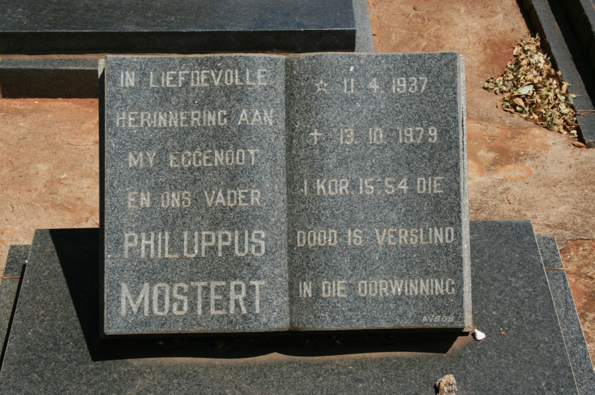 MOSTERT Philuppus 1937-1979