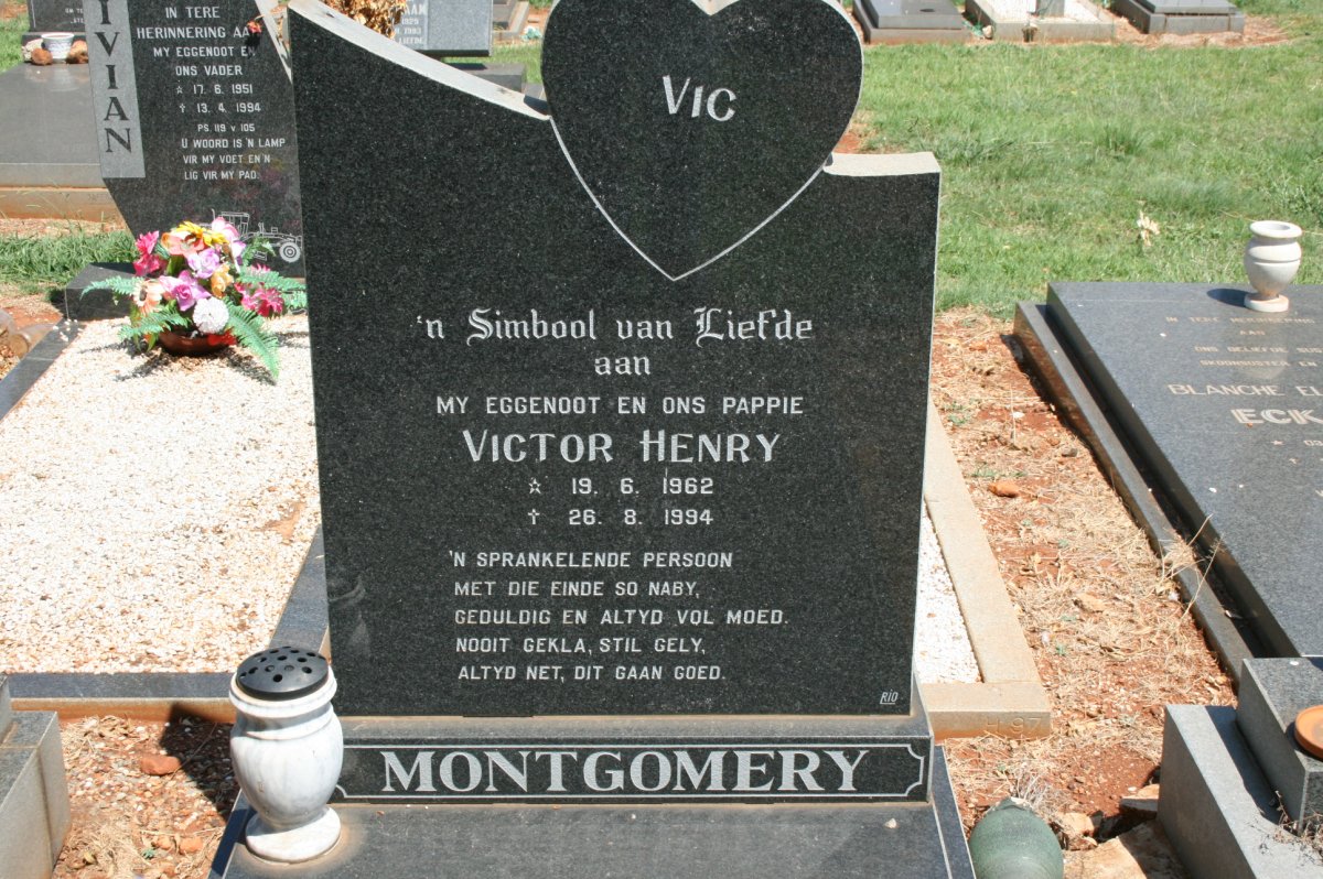 MONTGOMERY Victor Henry 1962-1994