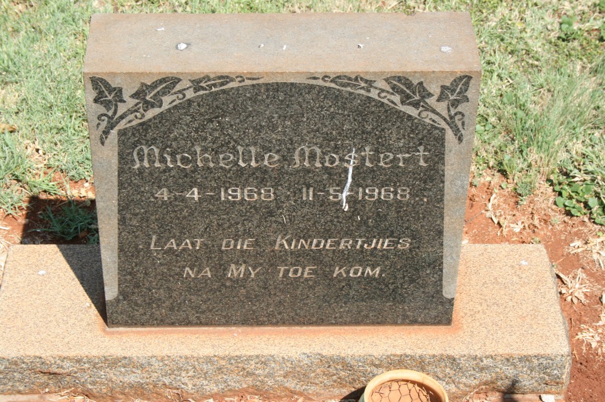 MOSTERT Michelle 1968-1968