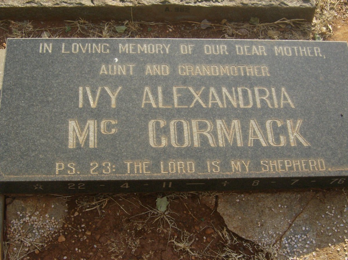 McCORMACK Ivy Alexandria