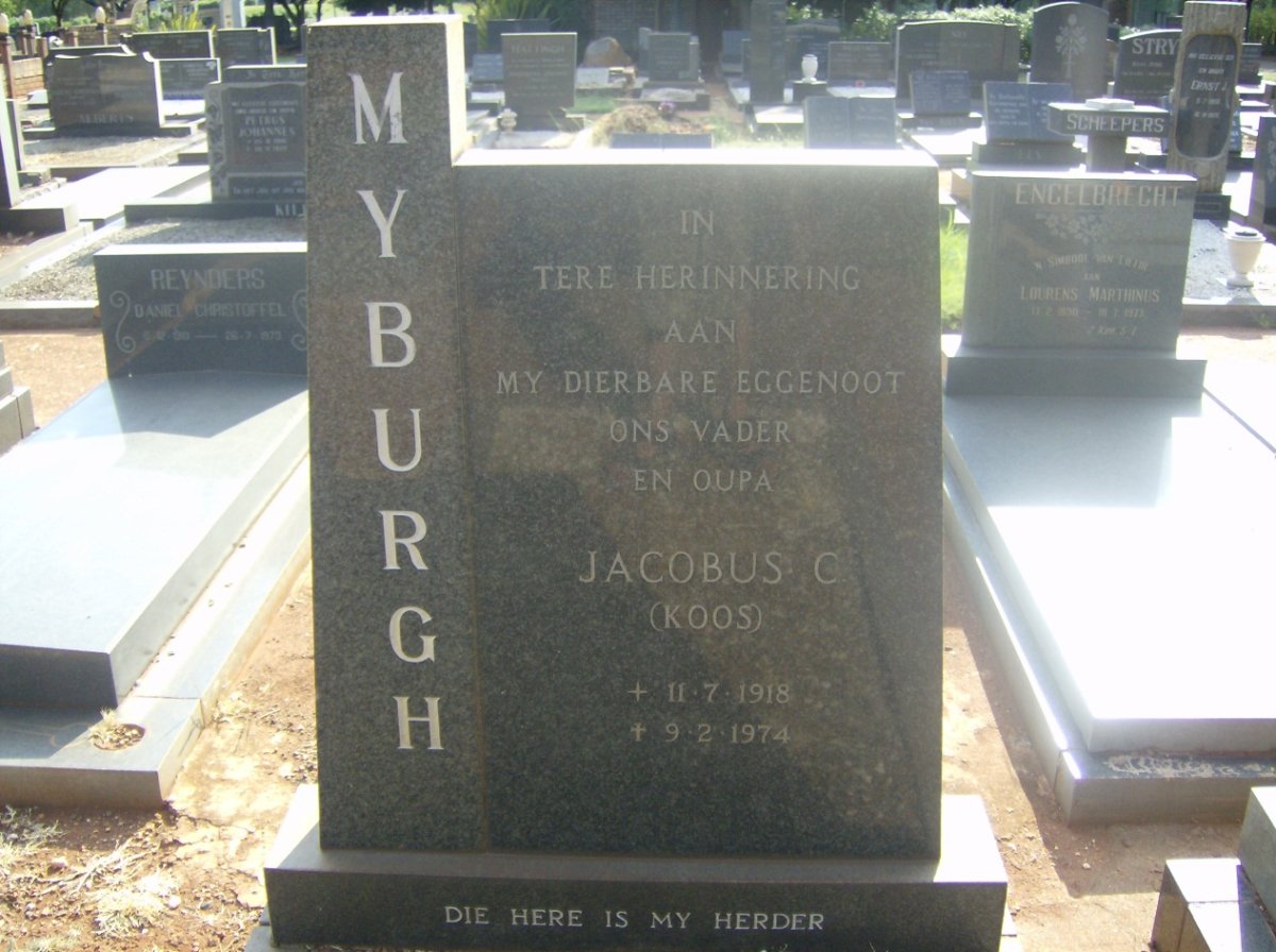 MYBURGH Jacobus C. 1918-1974