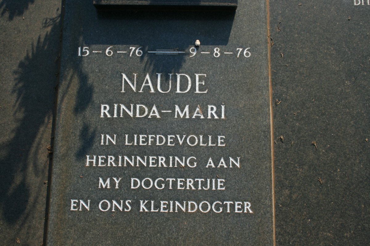 NAUDE Rinda-Mari 1976-1976