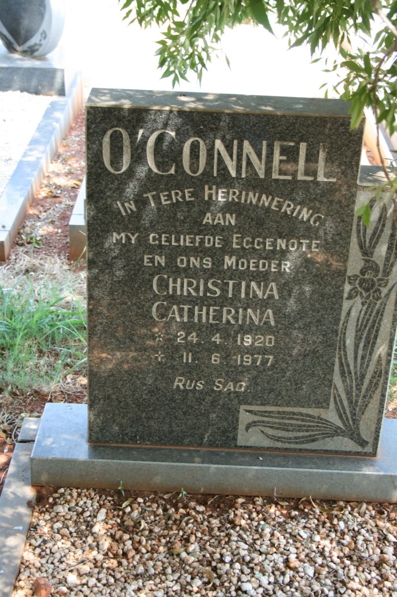 O'CONNELL Christina Catherina 1920-1977
