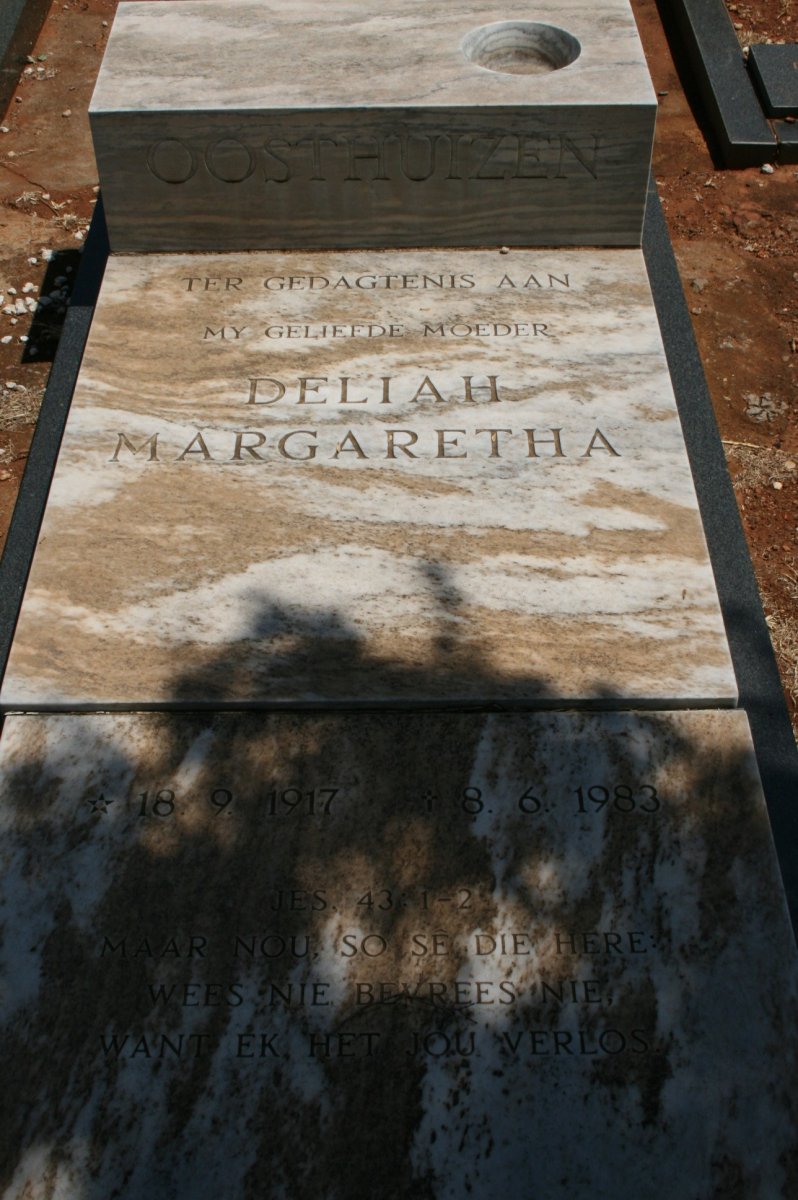 OOSTHUIZEN Deliah Margaretha 1917-1983