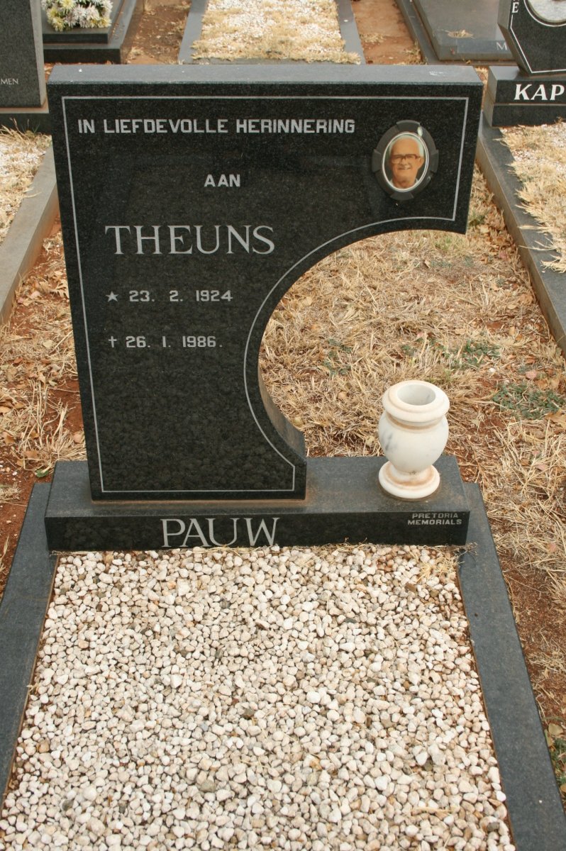 PAUW Theunis 1924-1986