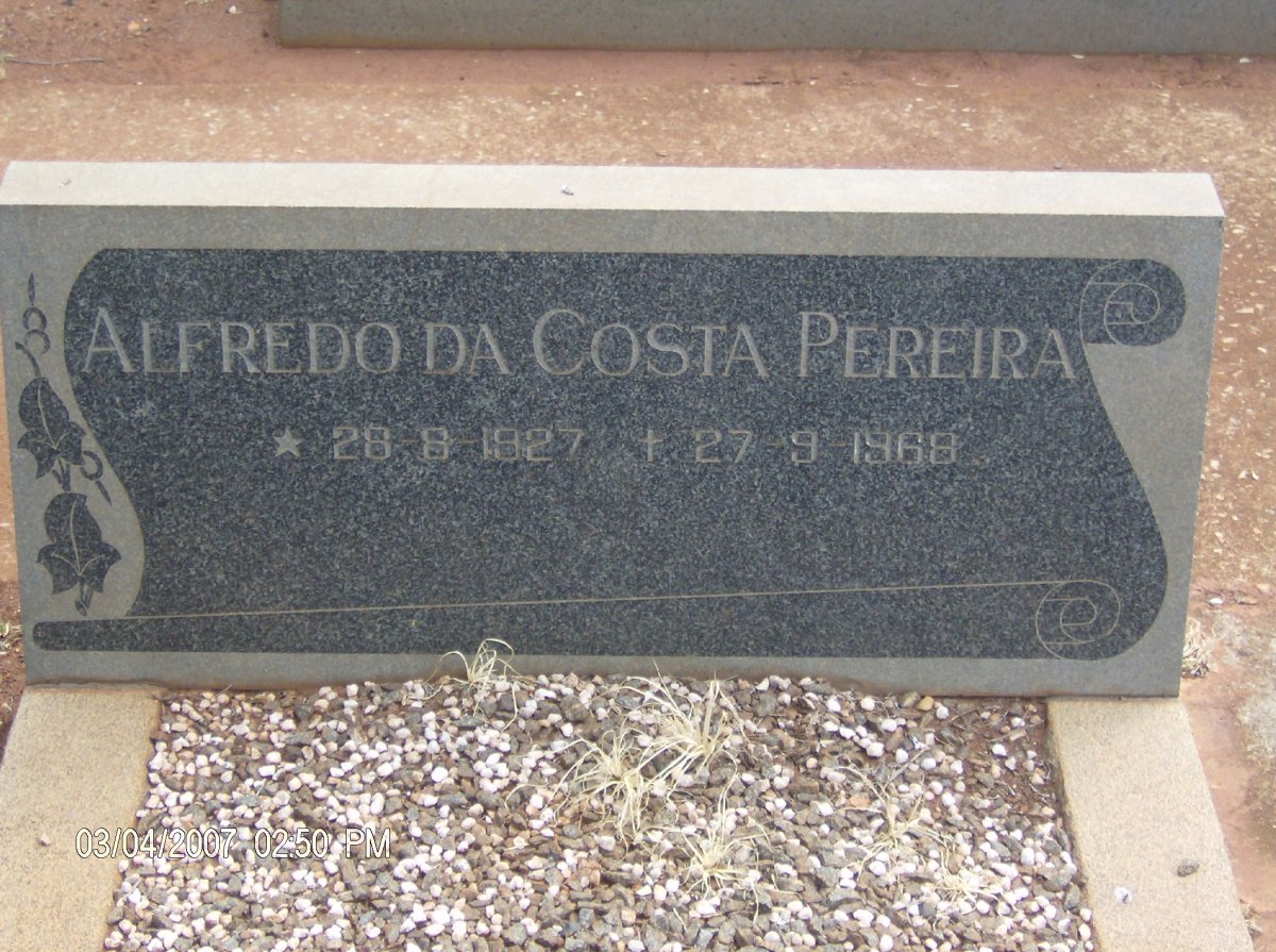 PEREIRA Alfredo Costa 1927-1968