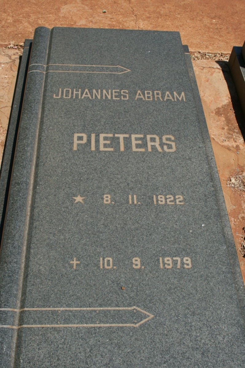 PIETERS Johannes Abram 1922-1979