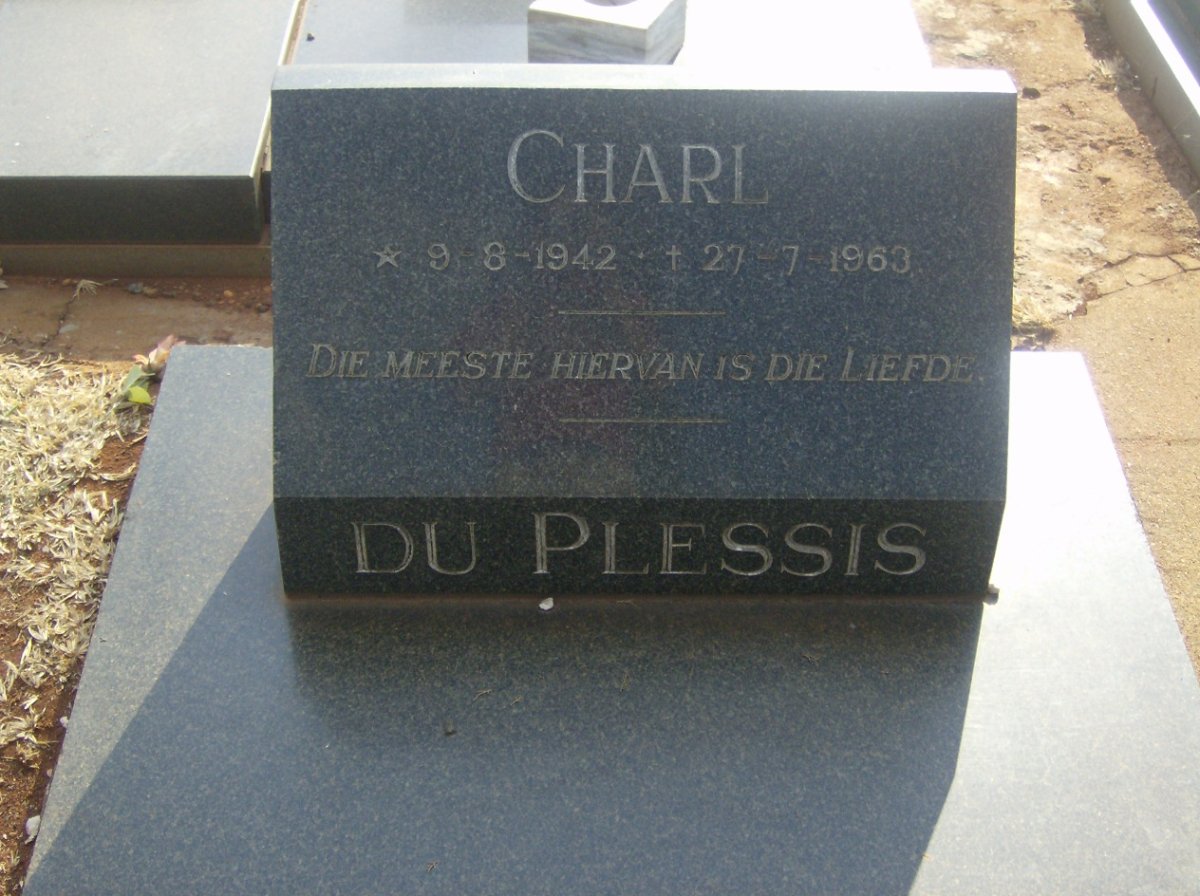 PLESSIS Charl, du 1942-1963